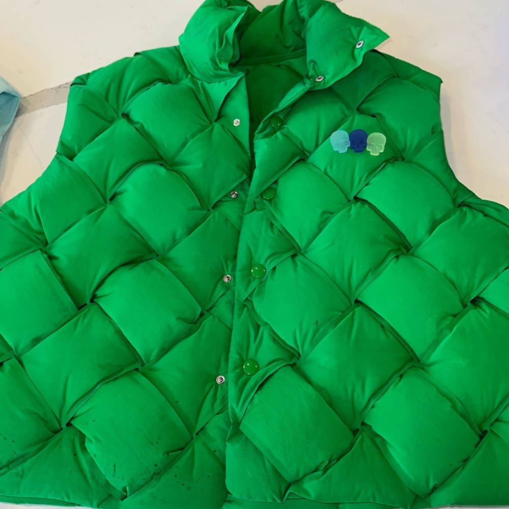 Men’s Bottega Veneta Tech Nylon padded down vest sz M